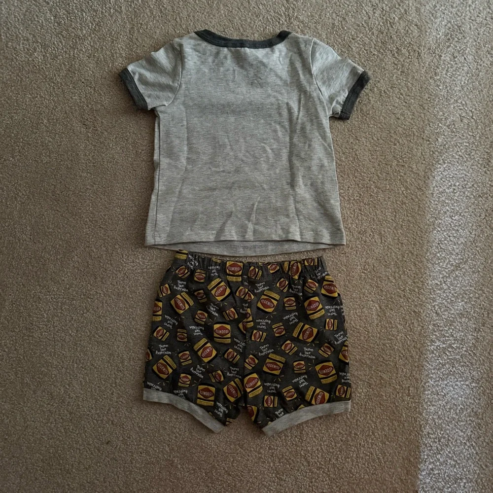 Gray Vegemite Kids top and short set - Picture 2 of 2